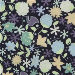 tessuto blu scuro lawn fiorellini Tessuto di Alexander Henry