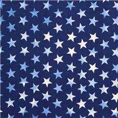 tessuto blu cotone stelle bianche Tessuto di Timeless Treasures