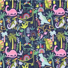 Dinotropolis Oscuro Dinosaurio Arco�ris S�per Suave Y Acogedor Tela de Dear Stella