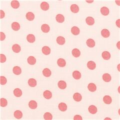 Rosa Oscuro Crema C�rculos Cl�sicos Lunares Tela de Japanese Indie