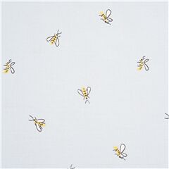 Bees tela algod�n azul claro con insectos peque�os dispersos Tela de Dear Stella