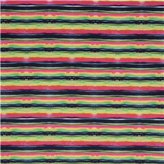 Dark Colourful Bright Painted Stripes Fabric by Dear Stella