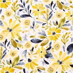 Hecho Para Ser Abeja Hojas Florales S�per Suave Y Acogedor Tela de Dear Stella