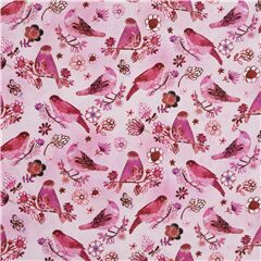 Tree of Life Birds on Branches Flowers Fabric by Dear Stella