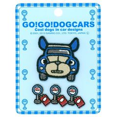 Toppa iron-on cane automobile segnali stradali 2 pezzi di Sanrio