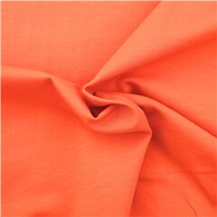 Solid Orange Terracotta Stretch Poplin Fabric by Robert Kaufman