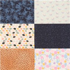 Tela con panel arco�ris de mascarillas faciales Tela de Dear Stella