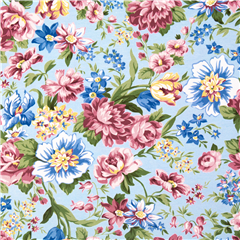 Floral Wallpaper Vintage Art stretch Fabric by Robert Kaufman