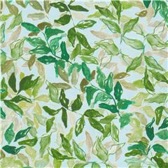 Tela efecto acuarela de hojas tonos verdes follaje art�stico Tela de Dear Stella