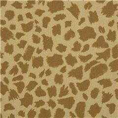 tela de algod�n beis con estampado animal Tela de Michael Miller