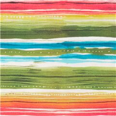 tela rayas franjas pintadas pincel algod�n de colores Tela de Michael Miller