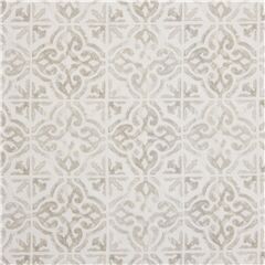tela crema algod�n azulejo gris vintage baldosa hidr�ulica Tela de Michael Miller