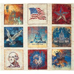 tessuto pannelli simboli America Ritagli (Ritagli)