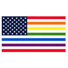 Pannello Con Bandiera Pride Arcobaleno Americana USA Tessuto di Robert Kaufman