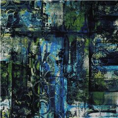 Abstract Paint Blue Green Swimwear Remnant (Remnant)