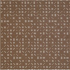 Domino Dots on Brown Fabric by Robert Kaufman
