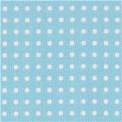 Light Blue Polka Dot Regular Pattern Fabric by Robert Kaufman