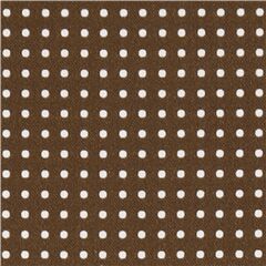 Warm Brown Polka Dot Regular Pattern Fabric by Robert Kaufman