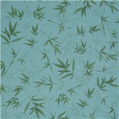 Pale Tumbling Bamboo Leaves Fabric by Robert Kaufman