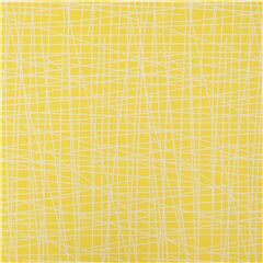 Scibbled Checkers Lines Yellow Fabric by Robert Kaufman