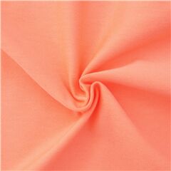 Solid Salmon Orange Stretch Fabric by Robert Kaufman
