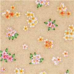 Tropical Garden Small Flowers Fabric by Robert Kaufman