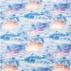 tela multicolor naturaleza aurora cielo amanecer con nubes Tela de Timeless Treasures