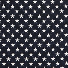 Freedom Navy Blue White Stars Fabric by Timeless Treasures