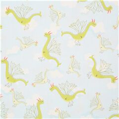 tessuto celeste draghi ver Tessuto di Quilting Treasures