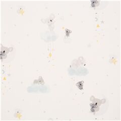 Tela blanca de animales con koalas nubes m�vil colgante de EE. UU. Tela de Dear Stella