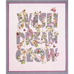 Hadas Florales Panel Brillante De Deseo Y Sue�o Tela de Michael Miller