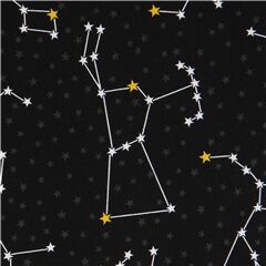 Simple Star Space Constellations Fabric by Robert Kaufman