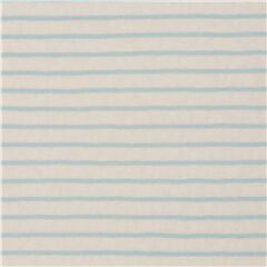 Tela de punto de algod�n suave blanco con rayas azules irregulares de Jap�n Retazo (Retazo)