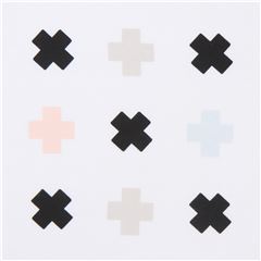 Crosses and Plus Symbols Stretch Fabric by Art Gallery Fabrics