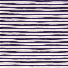 Dark Purple Painted Wobbly Stripes Fabric by Robert Kaufman