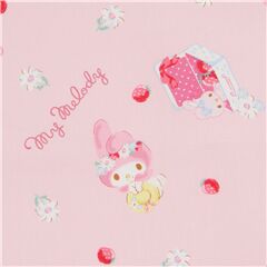 My Melody Dessert with Double Border Fabric by Sanrio