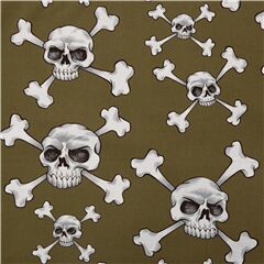 .Calavera Y Huesos Cruzados Pirata Halloween Tela de Alexander Henry