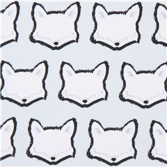 T�tes De Renards Arctiques En Rang�es �tirement Tissu par Art Gallery Fabrics