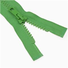 cerniera verde YKK 44cm in plastica di Japanese Indie
