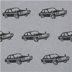 Jacquard Voitures Noires R�p�t�es Dispers�es Grises �tirement Tissu par Echino Fabrics