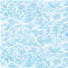 Light Blue Water Reflection Swimming Pool Fabric by Elizabeth's Studio