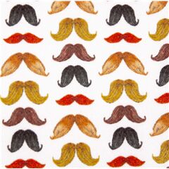 Bigotes Pintados De Caballero S�per Suaves Y Acogedores Tela de Michael Miller