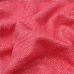 Japon�s Rosa Terry Stretch Con Bucles En El Reverso Tela de Japanese Indie