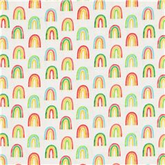 Tiny Painted Rainbows Fabric by Robert Kaufman