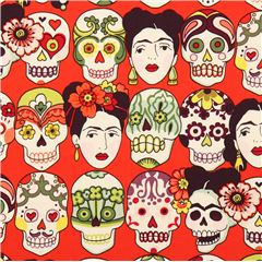 Gotas De Amor Frida Calaveras De Az�car Tela de Alexander Henry