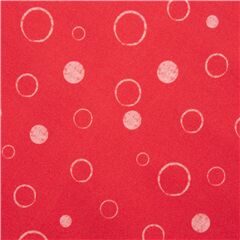Burbujas Estampadas Rojo Blanco Tela de Michael Miller