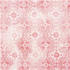 Tela baldosa rosa medall�n floral algod�n Tela de Michael Miller