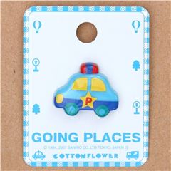 bottone singolo macchina della polizia colorata 1 pezzo di Sanrio