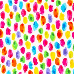 Tela con peque�as manchas de colores algod�n blanco Tela de Michael Miller