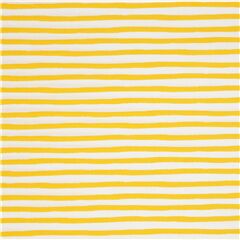 Yellow Painted Wobbly Stripes Fabric by Robert Kaufman